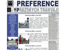 Tablet Screenshot of preference.prazsketramvaje.cz